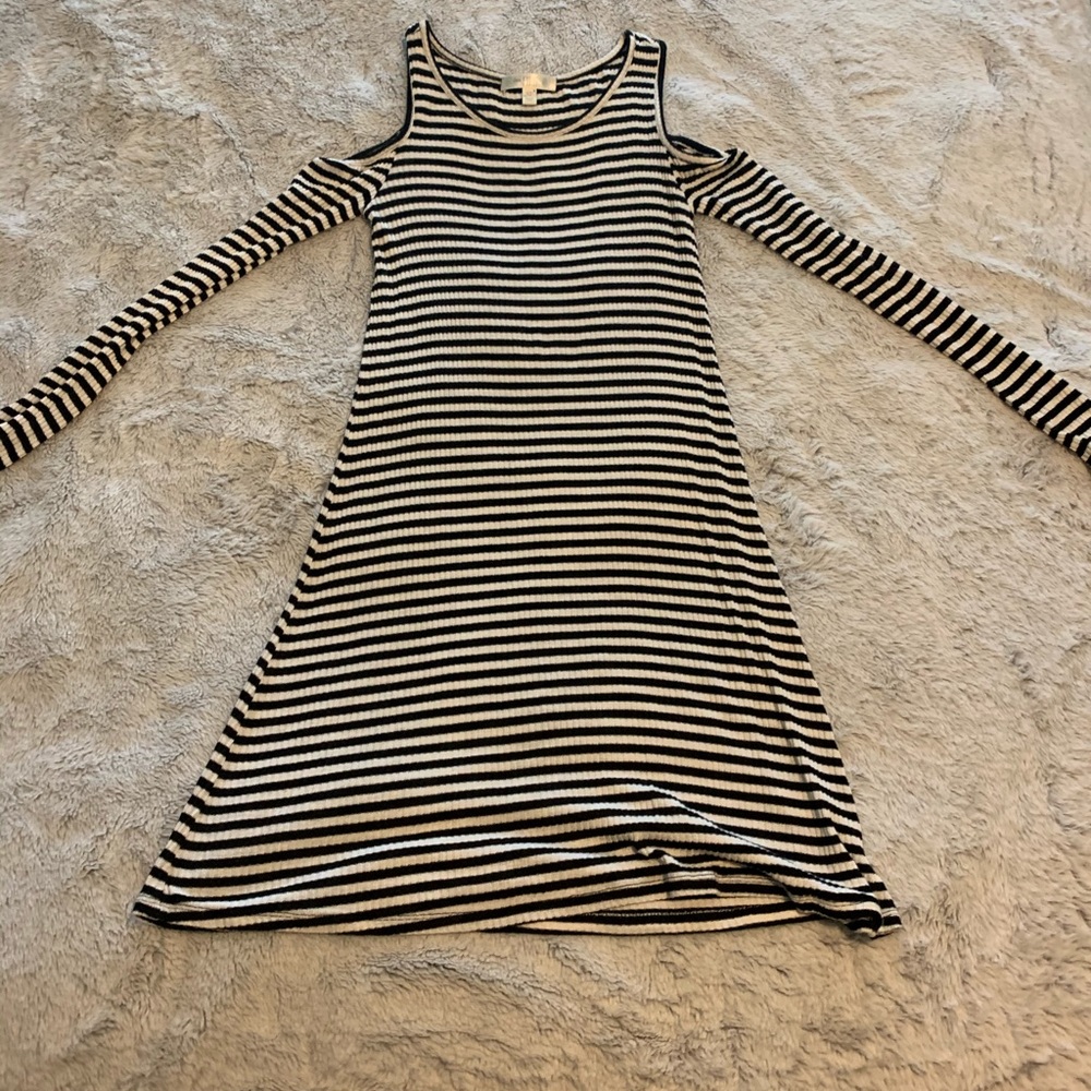 Love Fire Cold Shoulder Dress